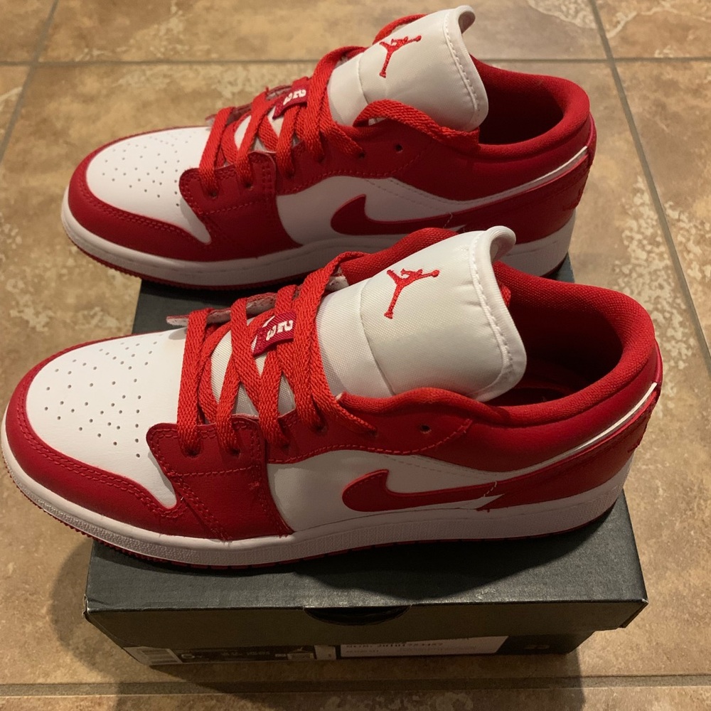 Womens Air Jordan Low GS Gym Red